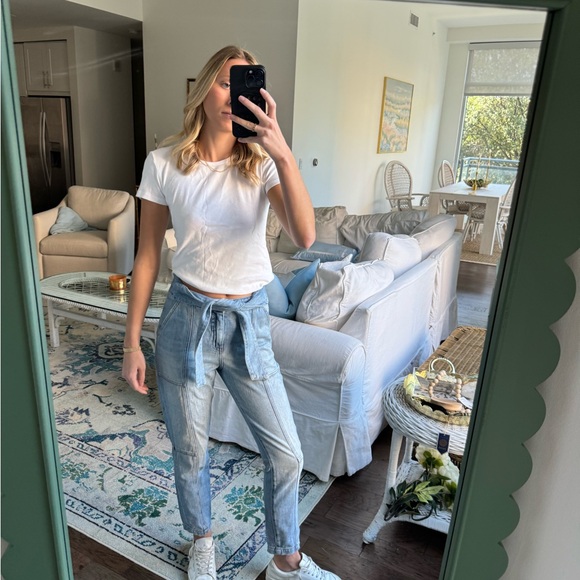 Jonathan Simkhai Tie Front Jeans - Picture 3 of 6